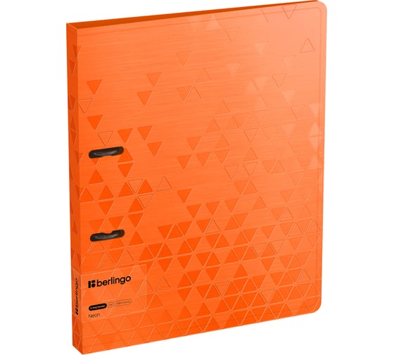 Изображение товара Папка на 2 кольцах Berlingo neon, 24мм, 1000мкм, оранжевый неон, d-кольца, с внутр. карманом RB4_2D394