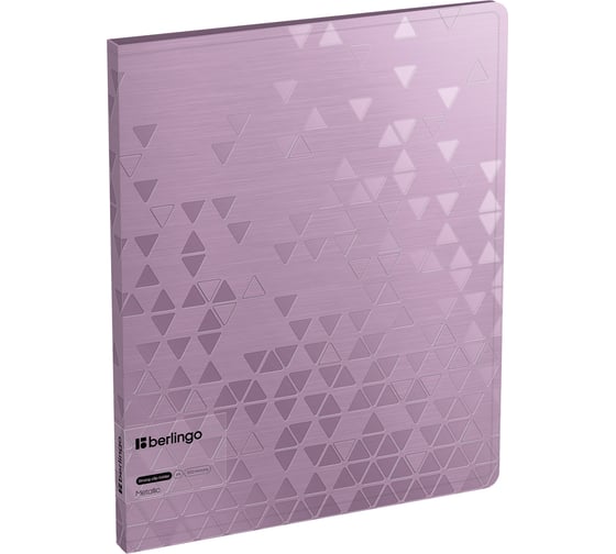 Изображение товара Папка c зажимом Berlingo metallic, 17мм, 1000мкм, сиреневый металлик, d-кольца, с внутр. карманом FSc_A4395