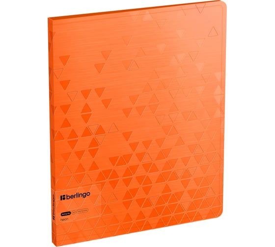 Изображение товара Папка с пружинным скоросшивателем Berlingo neon, 17мм, 1000мкм, оранжевый неон, с внутр. карманом FS4_17394