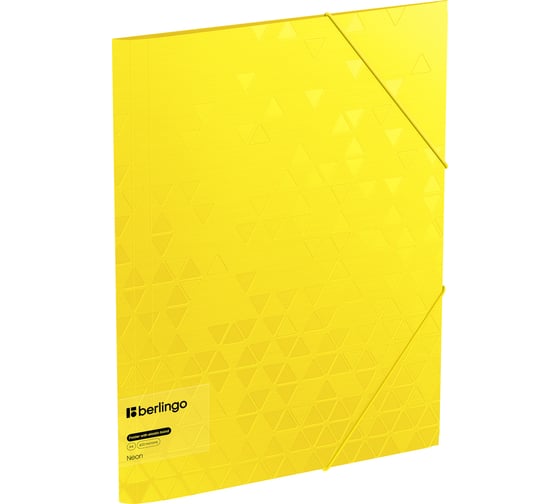 Изображение товара Папка на резинке Berlingo neon а4, 600мкм, желтый неон FB4_A4390