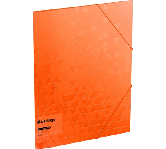 Изображение товара Папка на резинке Berlingo neon а4, 600мкм, оранжевый неон FB4_A4394