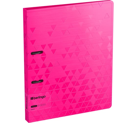 Изображение товара Папка на 2 кольцах Berlingo neon, 24мм, 1000мкм, розовый неон, d-кольца, с внутр. карманом RB4_2D391