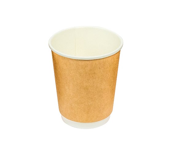 Изображение товара Бумажный 2-слойный стакан для горячих напитков Papperskopp 300мл, d90 мм крафт, pps ОП-320044