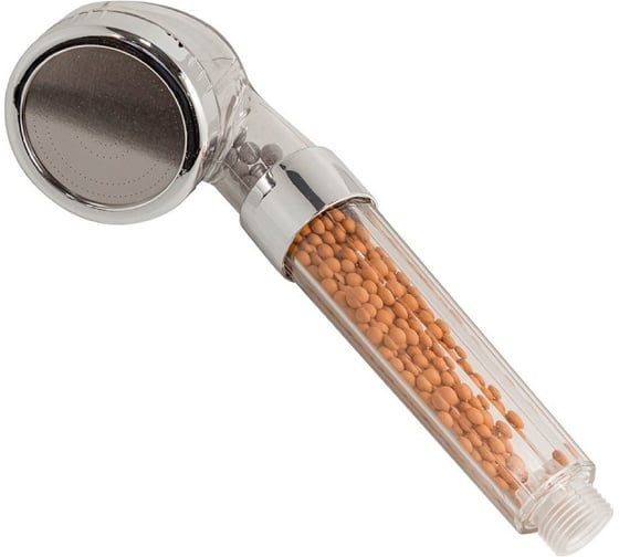 Изображение товара Душевая лейка ISMA поликарбонат/нерж.сталь, фильтрация-ионная, 0-80С ISMA-SK-00597(52053)