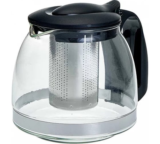 Изображение товара Заварочный чайник ALPENKOK AK-5528/25 с фильтром черный 1250 мл 12 Р1-00005743