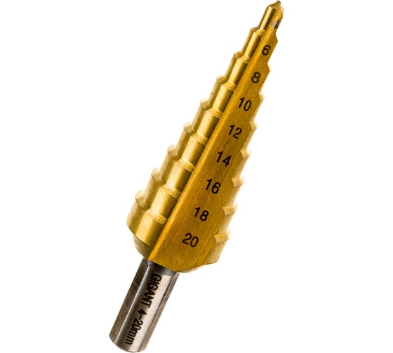 Изображение товара Сверло ступенчатое (4-20 мм; шаг 2 мм) Gigant GSD 11052