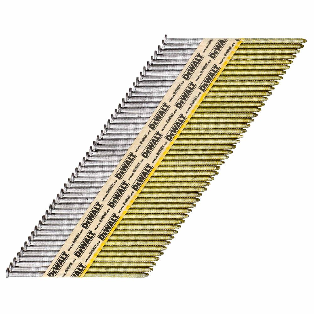 фото Гвозди (34°, 2.8x50 мм, гальваническое цинкование, ребристые, 1100 шт.) dewalt dnpt28r50hdz
