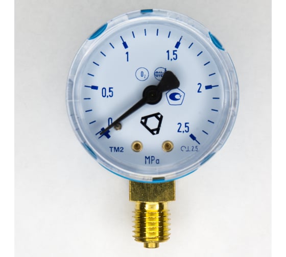 Изображение товара Манометр 50 мм, 2.5 Мпа, кислород ИНКО МК 50-2,5 00000027479