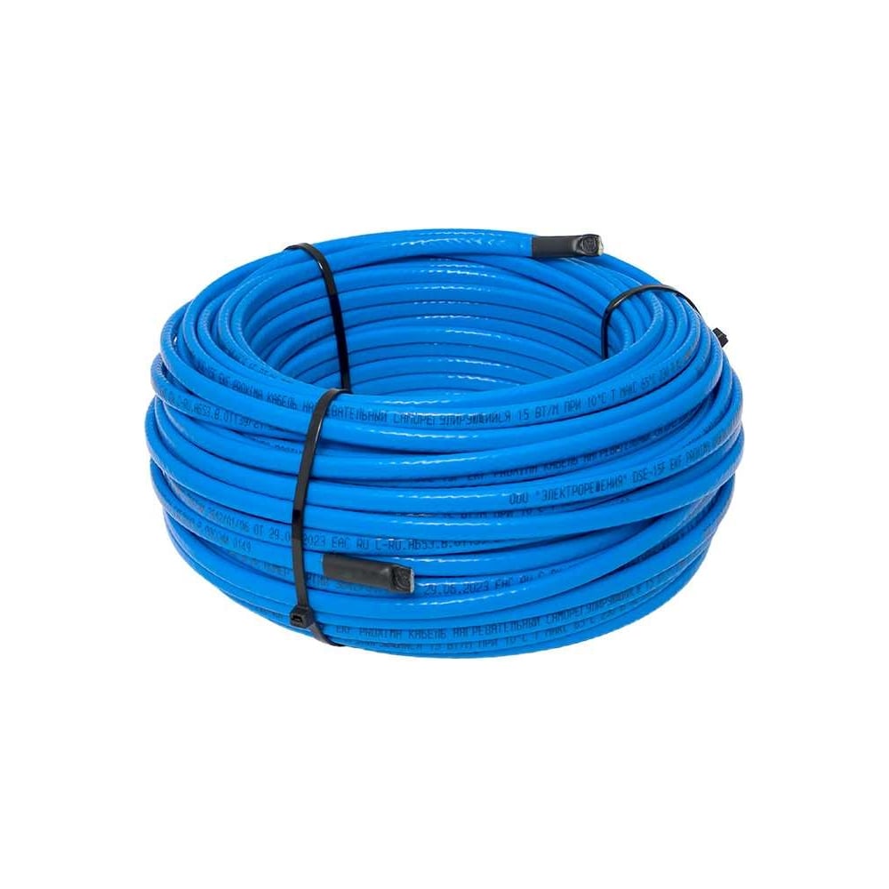 Изображение товара Нагревательный саморегулирующийся кабель EKF DSE-15F 15 Вт/м 50 м для кровли водостоков