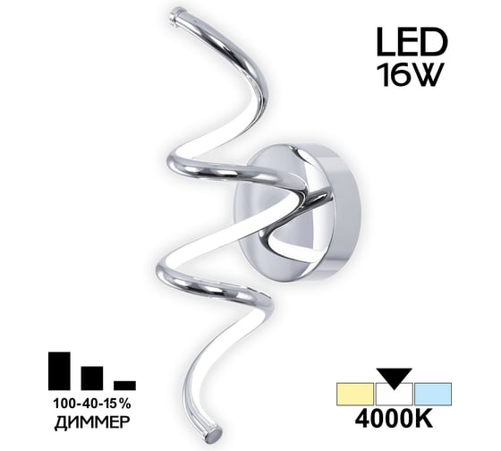 Изображение товара Настенный светильник Citilux Джемини Хром CL229331