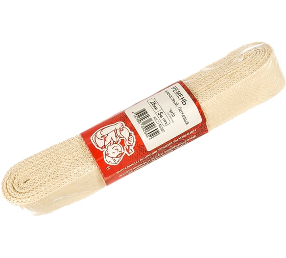 Изображение товара Хлопковый ремень (бежев., 25 мм, 5 м) Стройбат 332800