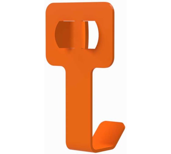 Изображение товара Одинарный крючок ООО Металекс оранжевый АСКO1