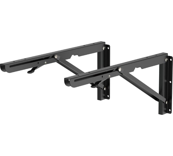 Изображение товара Кронштейн-держатель UNITEKI dmf396bl на стену, складной для полки, столешницы, стелажа, столешницы универсальный SNM396BL