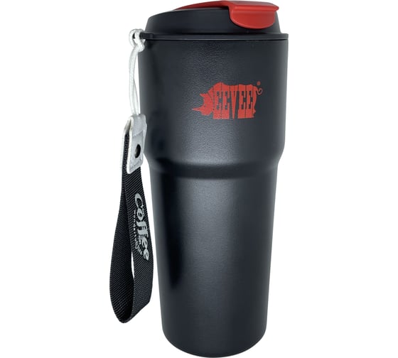 Изображение товара Термокружка Fox Chemie eevee, черная, 620 мл GDP-02-620B