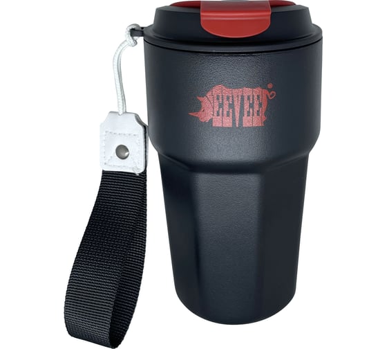 Изображение товара Термокружка Fox Chemie eevee, черная 420 мл GDP-02-420B