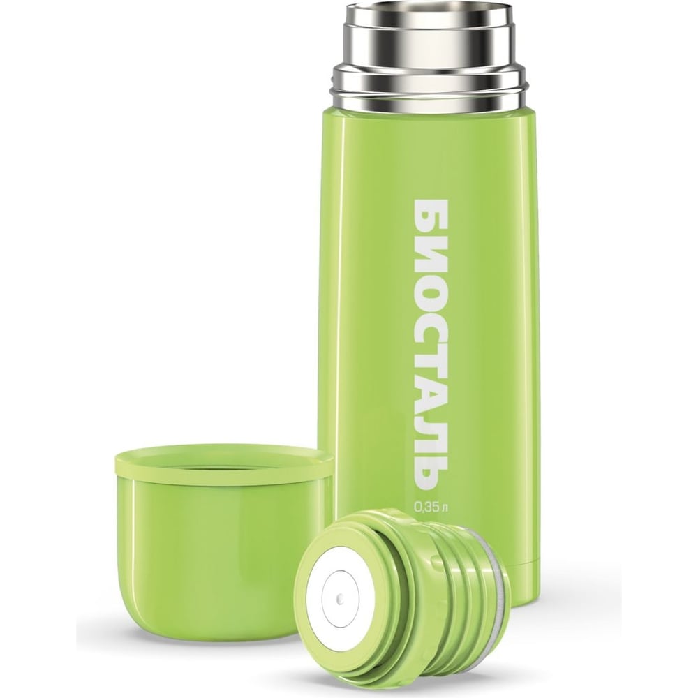 Изображение товара Термос Biostal Flër 0.35 л зеленый вакуумный из нержавеющей стали