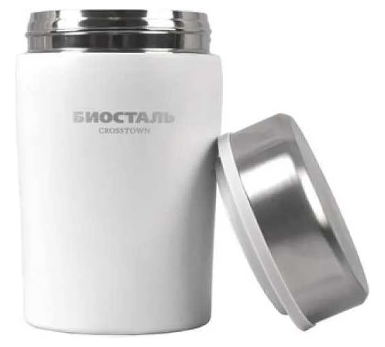 Изображение товара Термос для еды Biostal Crosstown 0.5 л, белый NTD-500W