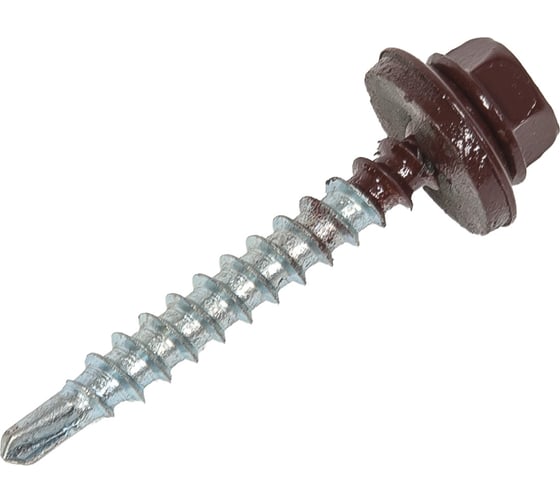 Изображение товара Кровельный саморез крепежная техника коричневый 200 штук 420288 БК