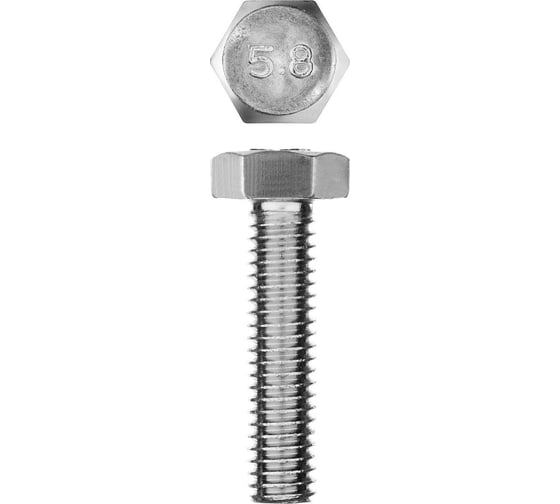 Изображение товара Болт ЗУБР ГОСТ 7798-70, M6 x 25 мм, 7 шт, кл. пр. 5.8, оцинкованный, 303086-06-025