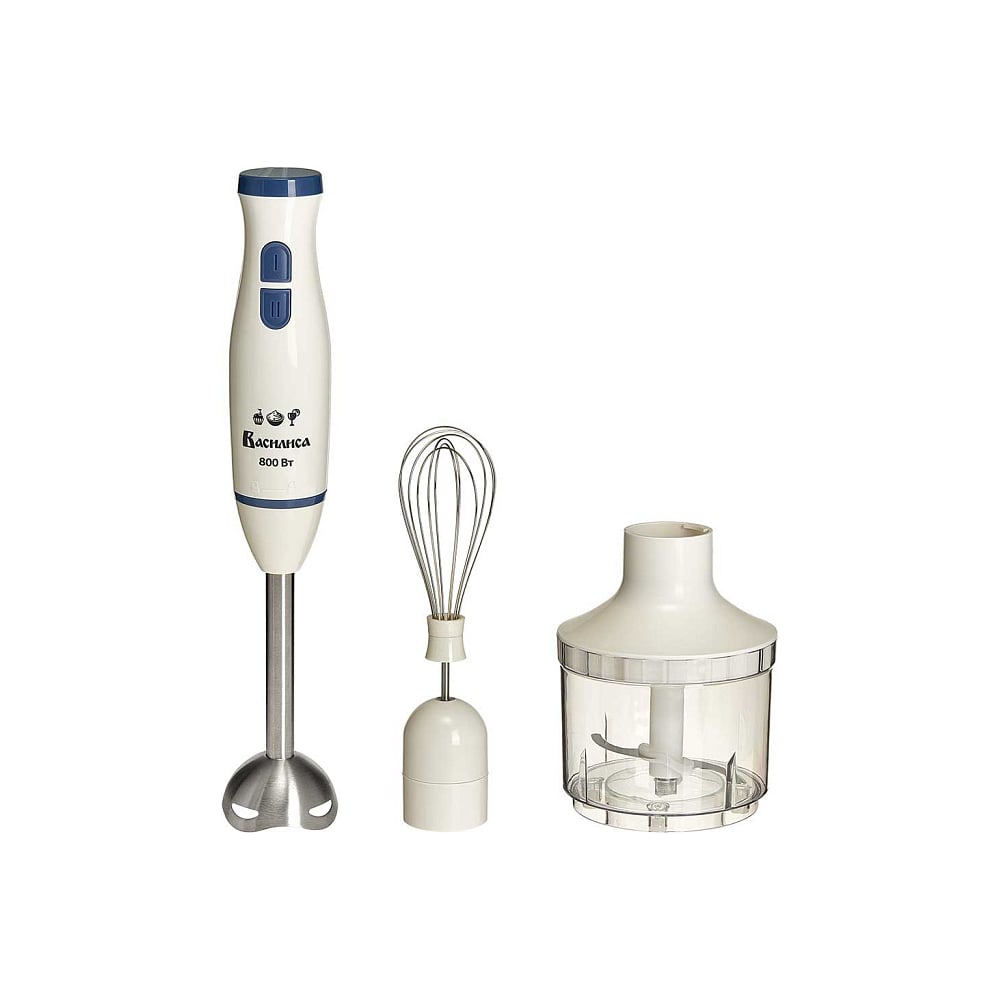 Изображение товара Погружной блендер Василиса ВА-310А мощностью 800 Вт бело-синий