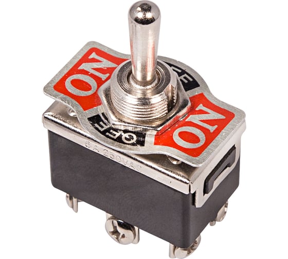 Изображение товара Тумблер REXANT 250v 15а (6c) on-off-(on) двухполюсный (kn-213) 36-4171