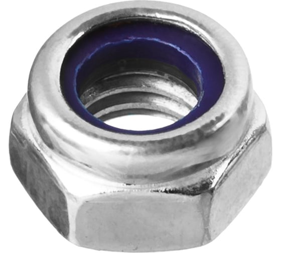 Изображение товара Гайка с нейлоновым кольцом ЗУБР DIN 985, M8, 5 кг, (примерно 1080 шт.) кл. пр. 6, оцинкованная, 303580-08