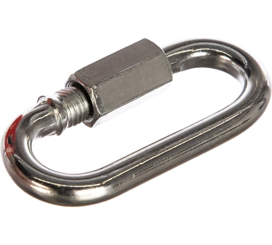 Изображение товара Карабин ЗУБР винтовой с муфтой, 8мм, 1 шт, оцинкованный, 304536-08