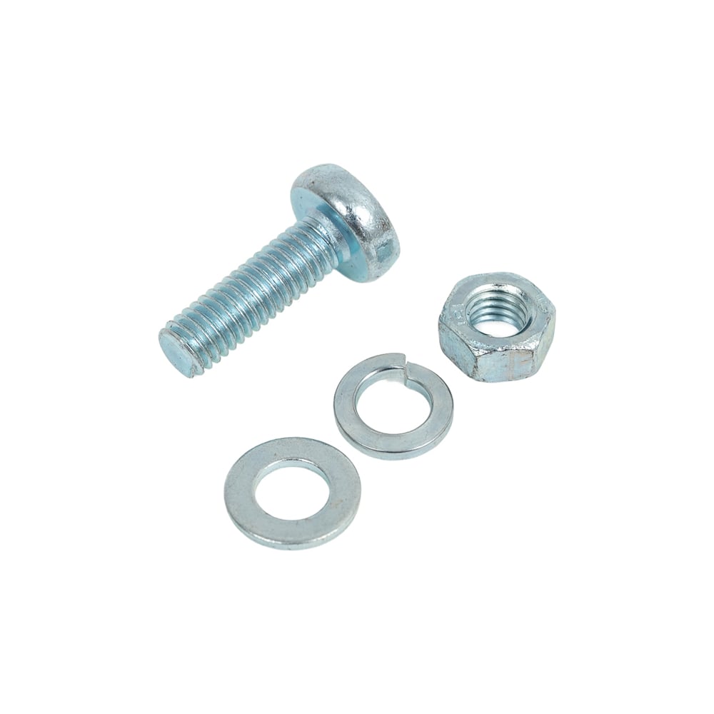 Изображение товара Винт ЗУБР DIN7985 комплект 18 шт с гайками М5 цинк прочный надежный