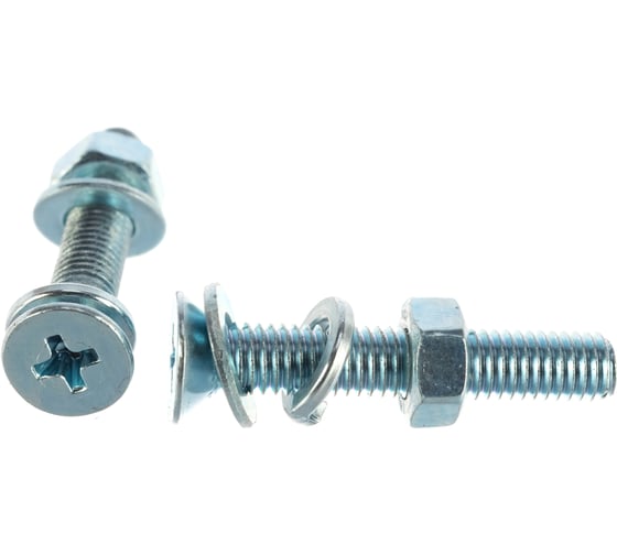 Изображение товара Винт ЗУБР DIN965 в комплекте с гайкой DIN934 14 шт  303456-05-030