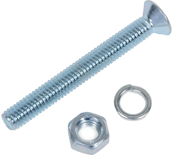 Изображение товара Винт ЗУБР DIN965 в комплекте с гайкой DIN934 7 шт, 303456-06-050