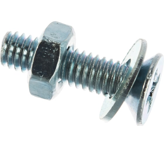 Изображение товара Винт ЗУБР DIN965 в комплекте с гайкой DIN934 M4 x 16 мм, 30 шт, 303456-04-016