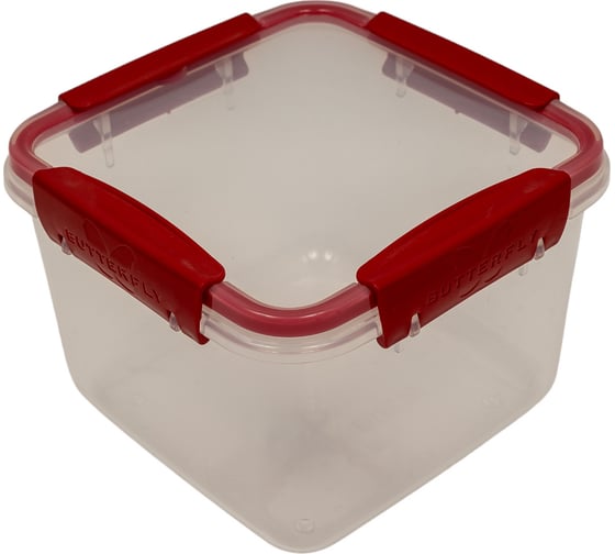Изображение товара Герметичный контейнер Полимербыт BUTTERFLY BRIGHT 1.7 л, красный 437855900