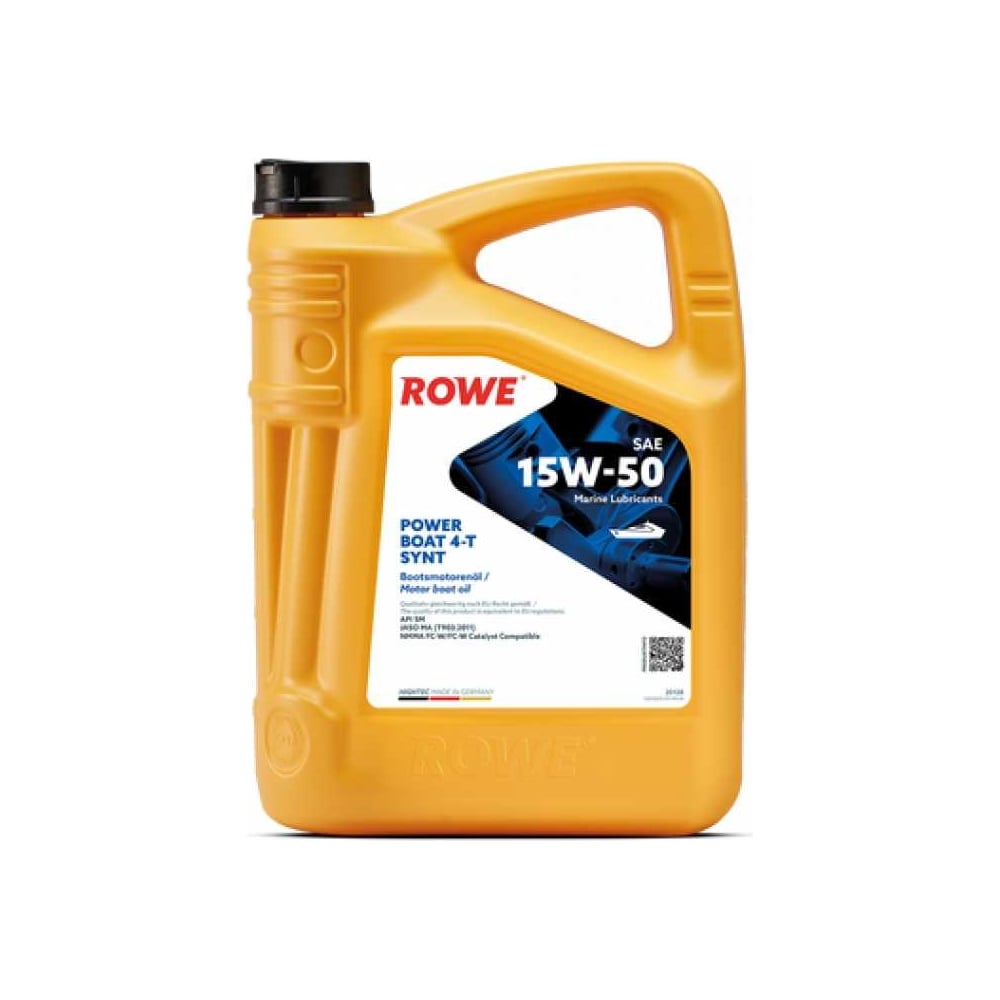 Изображение товара Моторное масло ROWE HIGHTEC POWER BOAT 4-T SAE 15W-50 синтетика 5л