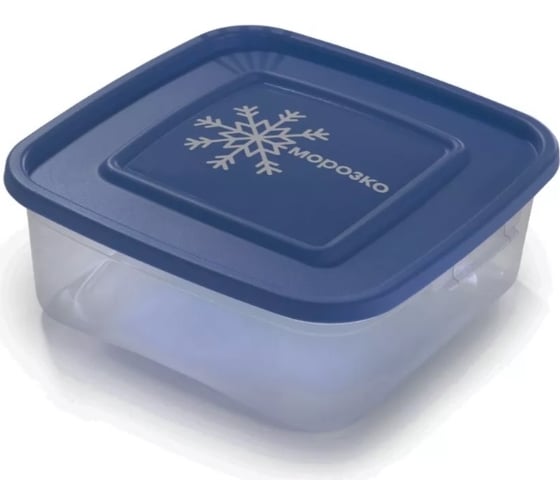 Изображение товара Контейнер для замораживания продуктов Полимербыт МОРОЗКО 0.7 л, квадратный 436400600