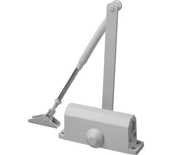 Изображение товара Дверной доводчик для дверей массой до 100 кг STAYER цвет белый 37916-100