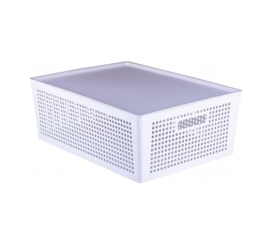 Изображение товара Корзинка ПОЛИМЕРБЫТ TRAYMIX с крышкой, 415x310x153 мм, 16.5 л 434748000