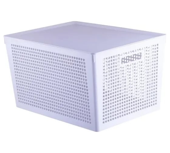 Изображение товара Корзинка ПОЛИМЕРБЫТ TRAYMIX с крышкой, 415x310x235 мм, 25 л 434738000