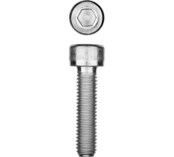 Изображение товара Винт ЗУБР DIN 912, М10x45 мм, 5 кг /140 шт./, кл. пр. 8.8, оцинкованный 30318-10-045