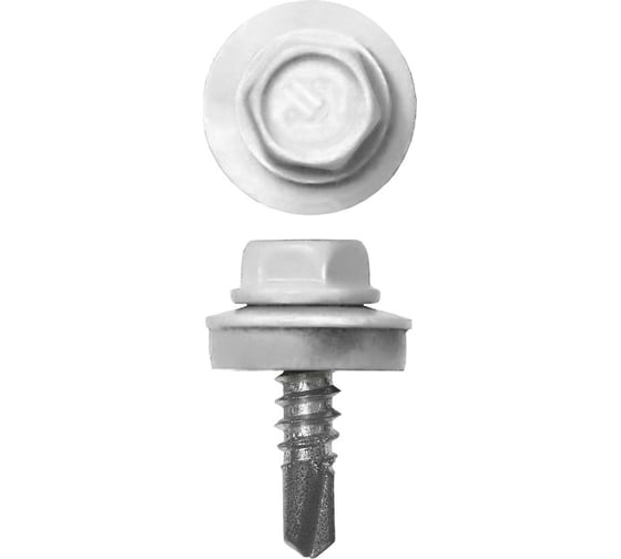 Изображение товара Саморезы ЗУБР СКМ кровельные, RAL 9003 белый, 19 x 5.5 мм, 2 500 шт 4-300310-55-019-9003