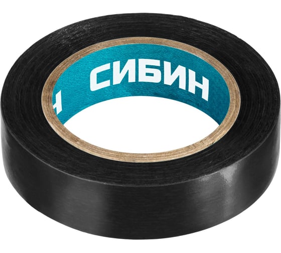Изображение товара ПВХ изолента СИБИН 10м х 15мм, черная 1235-2