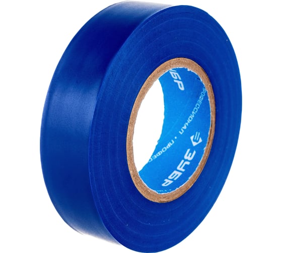 Изображение товара Изолента ПВХ ЗУБР Профессионал Электрик-20, 20 м, 19 мм, синяя 1234-7_z02