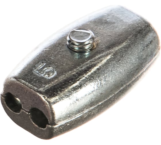 Изображение товара Зажим троса ЗУБР Бочонок 5мм, 2 шт, 304456-05