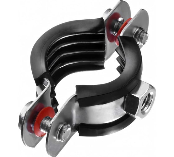 Изображение товара Трубный хомут с гайкой ЗУБР 1/2", 10 штук, оцинкованный 37850-20-24