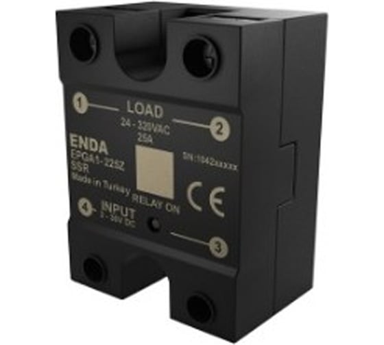 Изображение товара Однофазный твердотельный реле на радиаторе ENDA ERCA1425PA