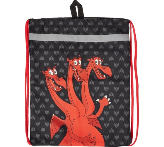 Изображение товара Мешок для обуви Комус Три богатыря Горыныч,36х47, карман, светоотражайки, мо 26-1с-2р 1846592