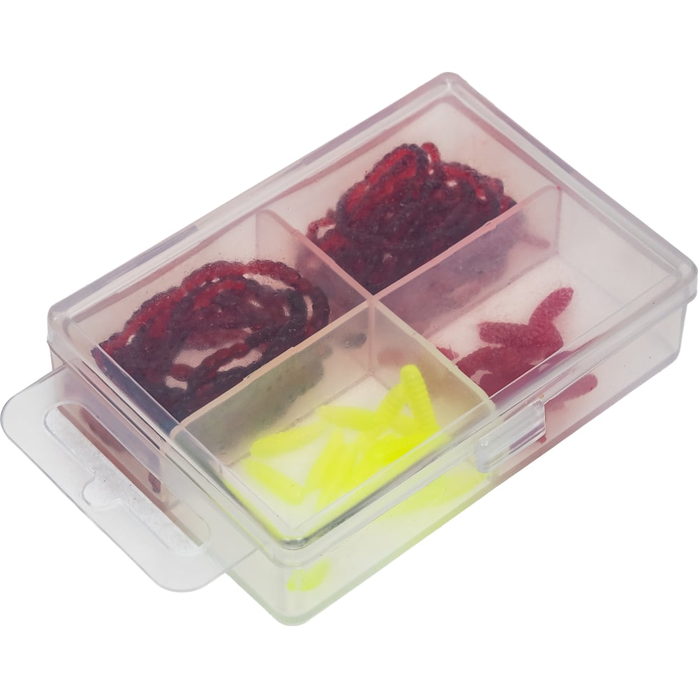 Изображение товара Искусственные съедобные насадки Lucky John LJ Pro Series EXTRA BLOOD WORM/MAGGOT мотыль/опарыш MIX2 240/30 шт 140201-MIX2