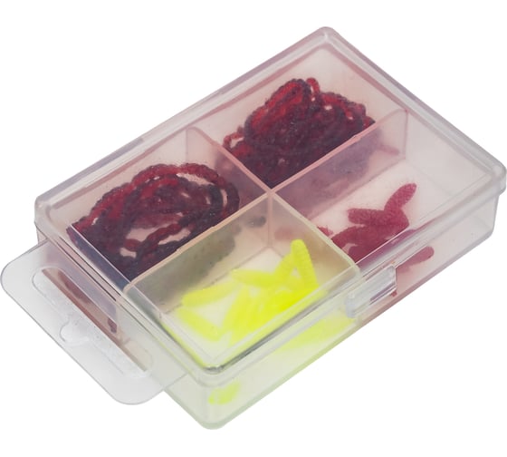 Изображение товара Искусственные съедобные насадки Lucky John LJ Pro Series EXTRA BLOOD WORM/MAGGOT мотыль/опарыш MIX2 240/30 шт 140201-MIX2