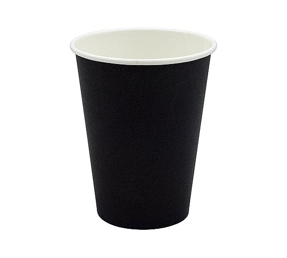 Изображение товара Бумажный 1-слойный стакан для горячих напитков Papperskopp 300мл, d90 мм черный, pps ОП-300081