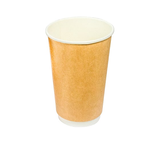 Изображение товара Бумажный 2-слойный стакан для горячих напитков Papperskopp 400мл, d90 мм крафт, pps ОП-420024