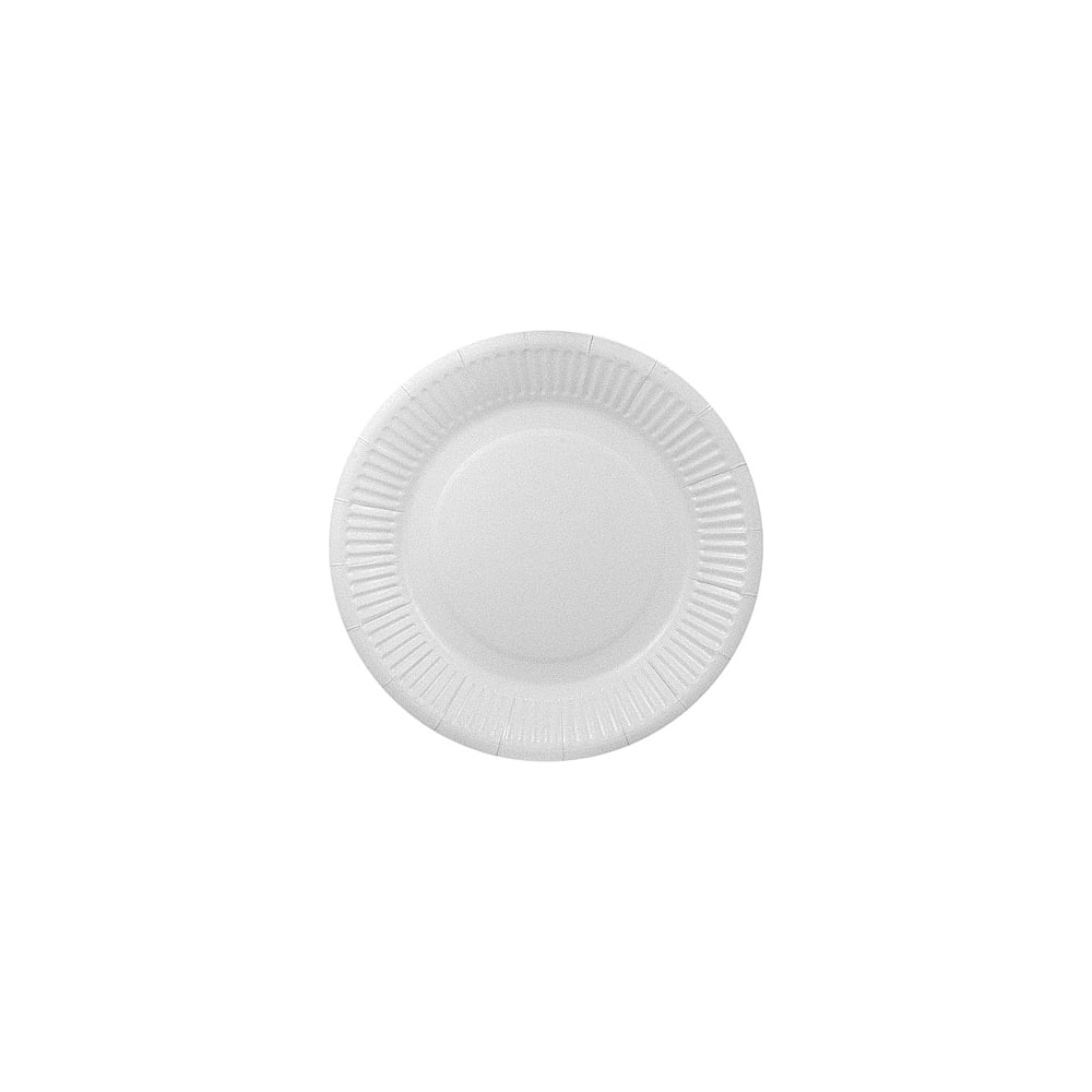 Изображение товара Бумажная тарелка Papperskopp 180 мм белая ламинированная картон